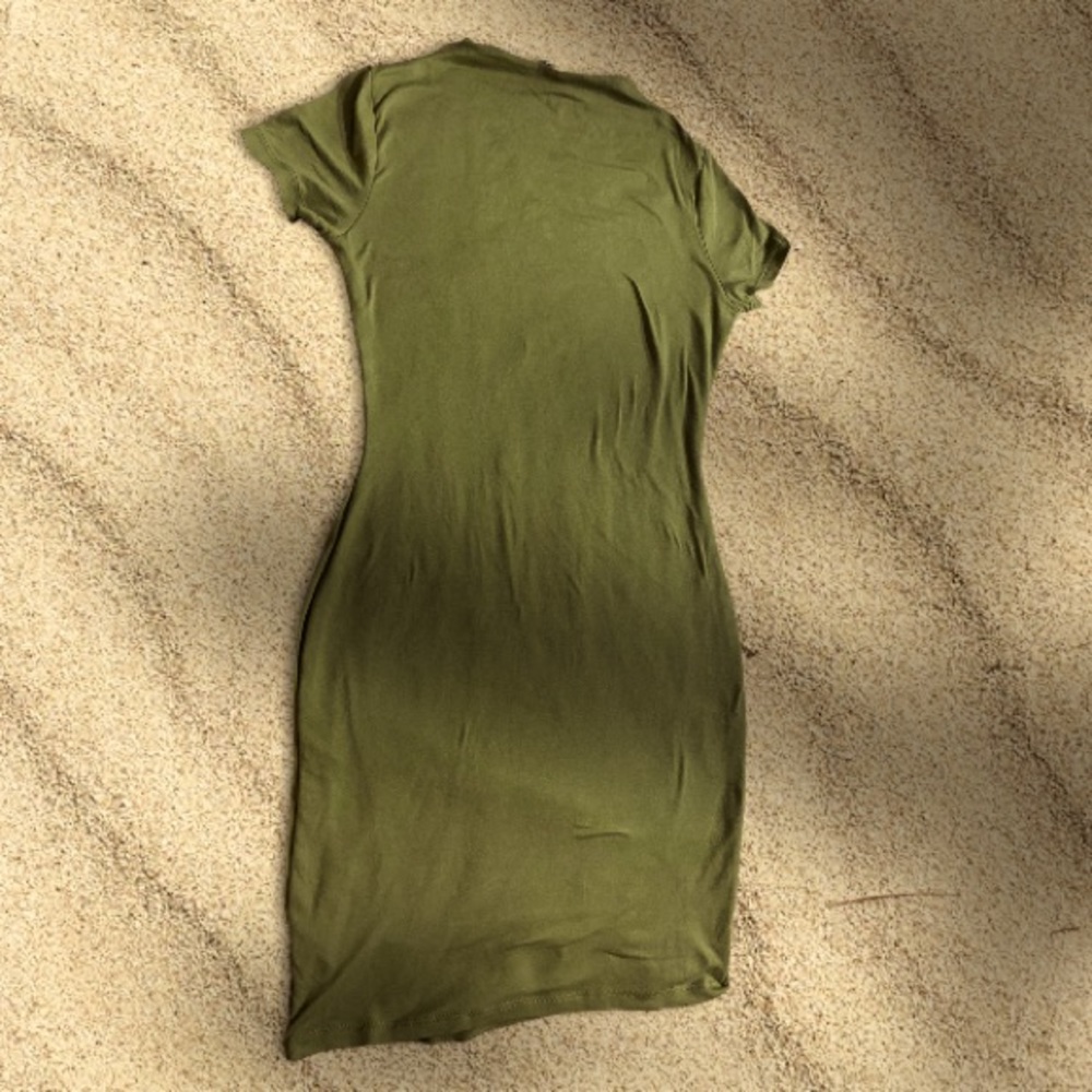 Matte green dress